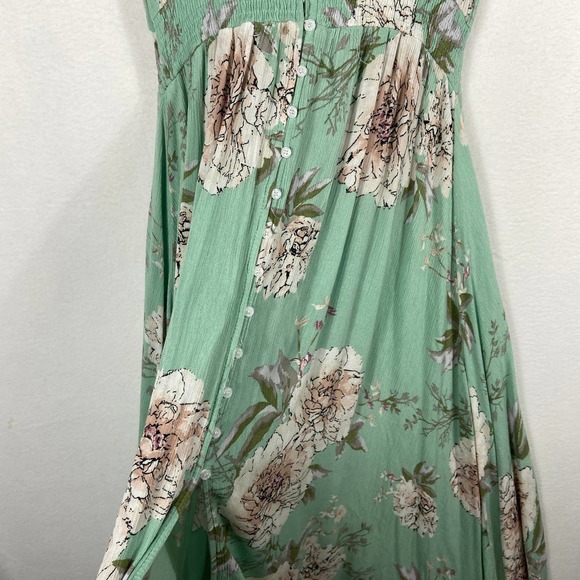 Green Floral Dress Size Small - Picture 4 of 7